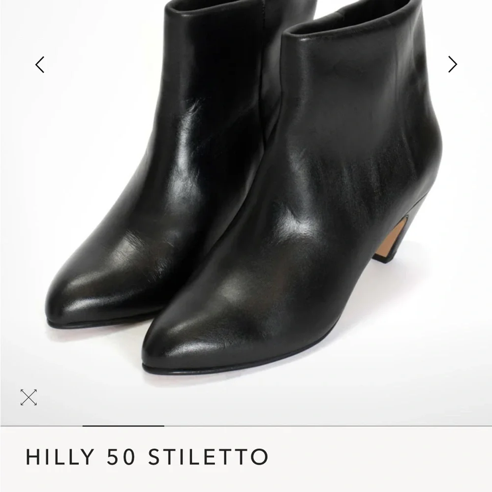 Sleek Black Ankle Booties - Picture 6 of 6